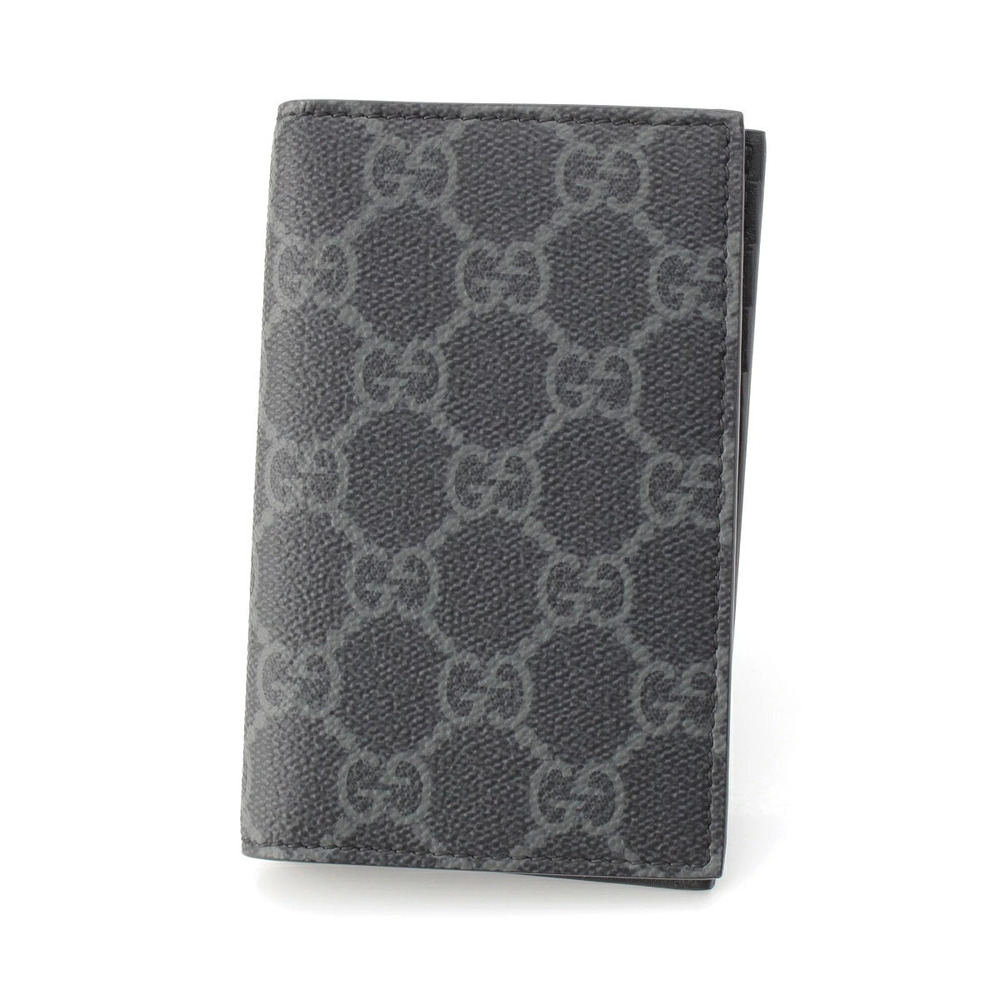 Gucci GG Emblem Card Case Wallet Black